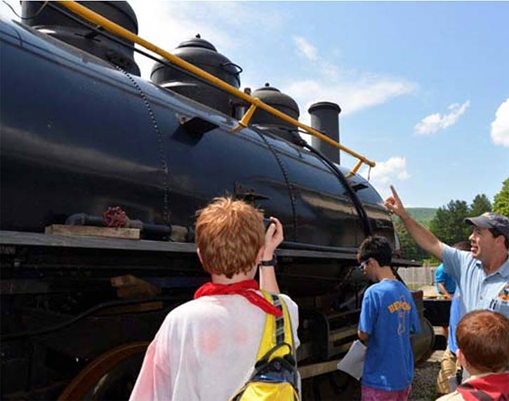 steam dome on the 1906 Baldwin locomotive